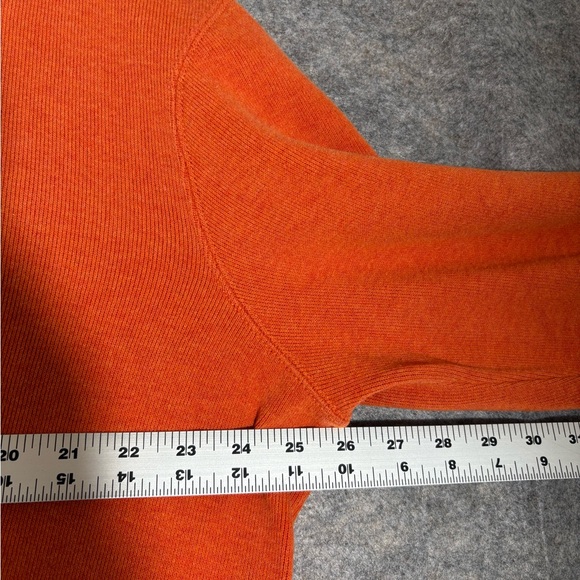 Ralph Lauren Orange Quarter-Zip Sweatshirt - Picture 8 of 11